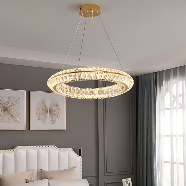 Toolight Toolight, LED stropné svietidlo 60cm, 45W, 4000K, APP1768-CP, zlatá, OSW-04344