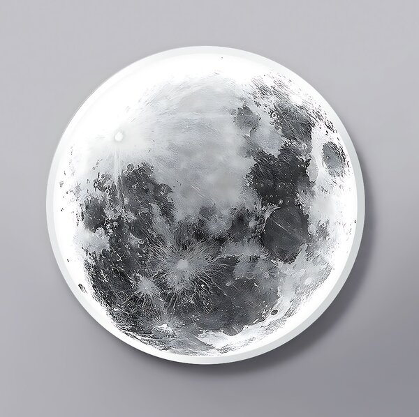 Toolight Moon, LED nástenné svietidlo 50cm, 35W, 4000K, APP1806-CW, OSW-04352