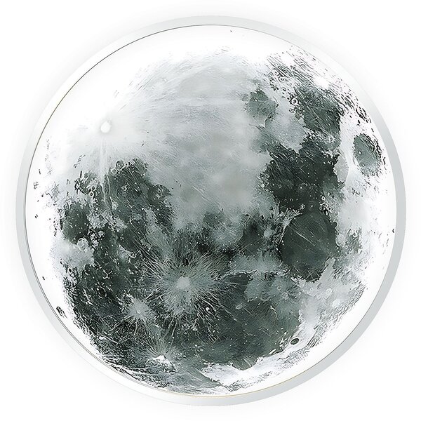 Toolight Moon, LED nástenné svietidlo 50cm, 35W, 4000K, APP1806-CW, OSW-04352