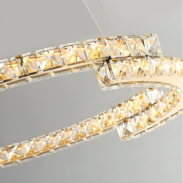 Toolight Toolight, LED závesné osvetlenie 60cm, 45W, 4000K, 2500lm, APP1771-CP, zlatá, OSW-04349