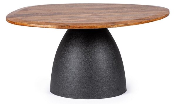STANLEY čierny konferenčný stolík D86cm