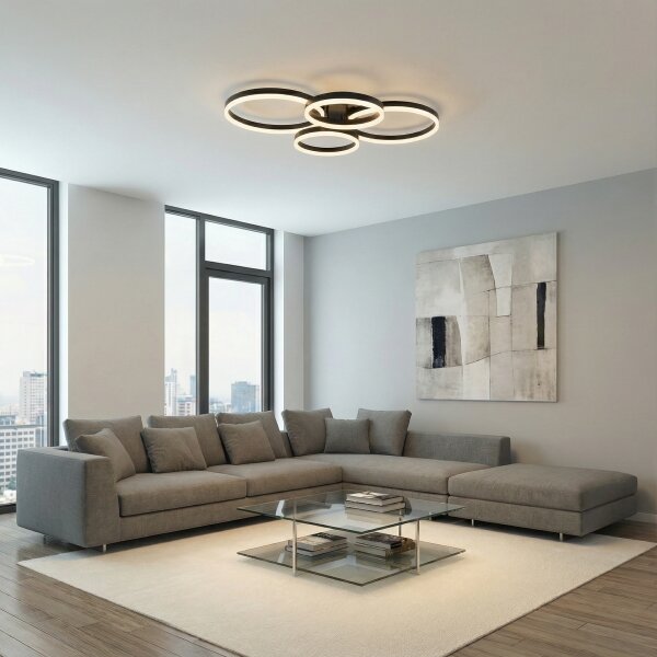 Brilagi - LED stmievateľné stropné svietidlo ORBITS LED/52W/230V 3000-6000K + DO