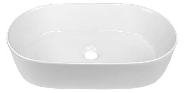 Mereo Mereo, umývadlo na dosku bez prepadu, 530x315x135 mm, okrúhle, keramické, MER-UC533214O