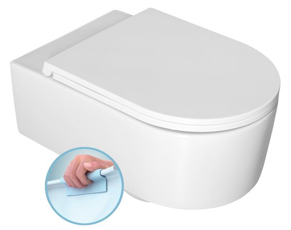 Isvea Isvea, SISTEMA A závesná WC misa, Rimless, 36x53,5cm, biela, 10SL02001