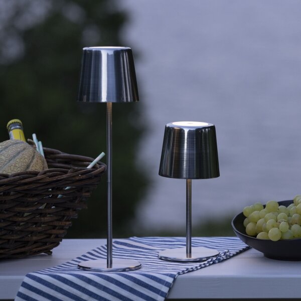 Brilliant - LED stmievateľná dotyková vonkajšia lampa XAANA LED/4W/5V IP44 chróm