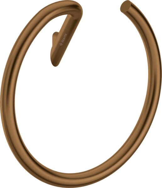 Deante Silia, nástenný okrúhly držiak na uteráky, brúsený bronz, DEA-ADI_C611