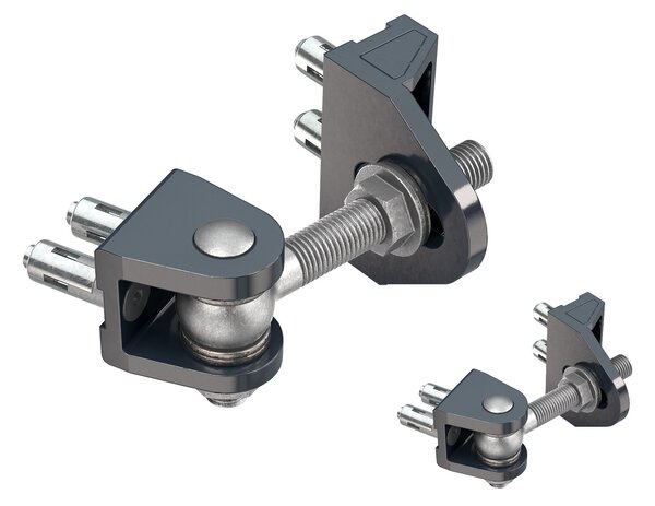 LOCINOX ® BOLTON4D záves M16, otvárateľný 180°, nastaviteľný 3D
