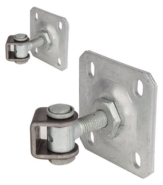LOCINOX ® Záves M20 s platňou 100 x 100 mm, 90°, nastaviteľný 1D