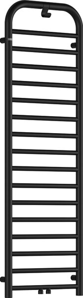 Deante Silia, kúpeľňový radiátor 500x1570 mm, 586W, čierna matná, DEA-AGI_NG51