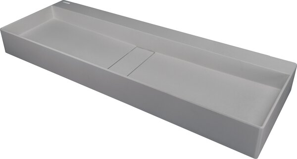 Deante Blur, granitové umývadlo na dosku 1000x400x120 mm, šedá metalíza, DEA-CQB_SU1S