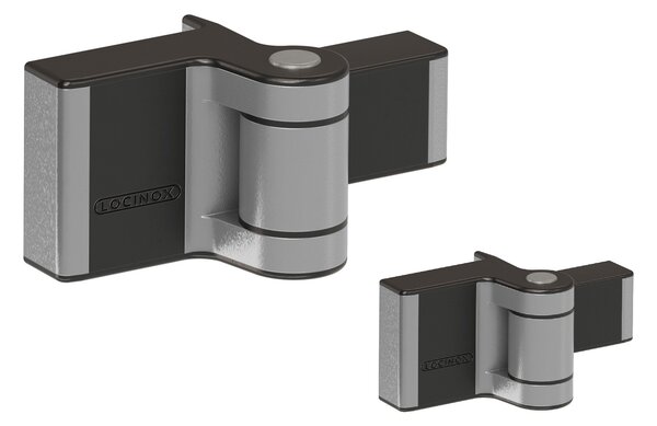 LOCINOX ® Záves pre krídlové bránky do 60 kg/1 m, do 180°, Silver