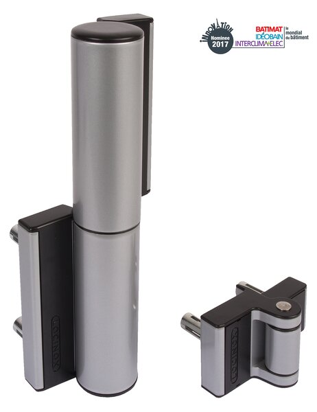 LOCINOX ® Záves, zabudovaný zatvárač, brány do 75 kg/1,1 m, Silver