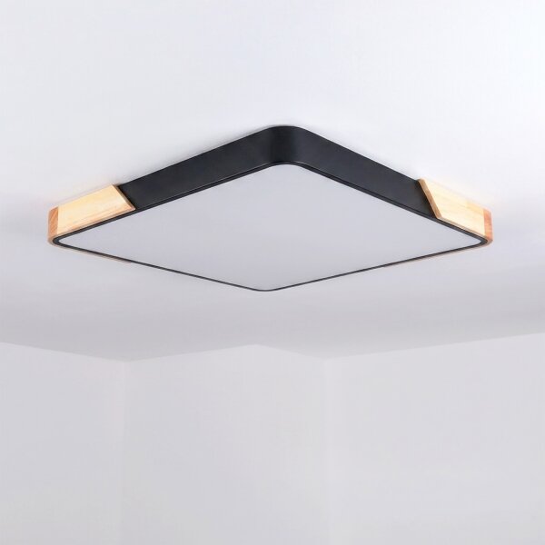 Brilagi - Stmievateľné LED svietidlo PILANA LED/60 W/230 V dub/čierna 56x56 cm + DO