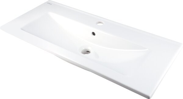 Deante Tubo, keramické umývadlo na zapustenie 815x360x140 mm, biela lesklá, DEA-CTU_638M