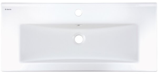 Deante Tubo, keramické umývadlo na zapustenie 815x360x140 mm, biela lesklá, DEA-CTU_638M