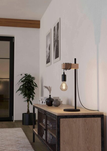 STOLNÁ LAMPA, E27, 15,5/50 cm Eglo - Interiérové svietidlá