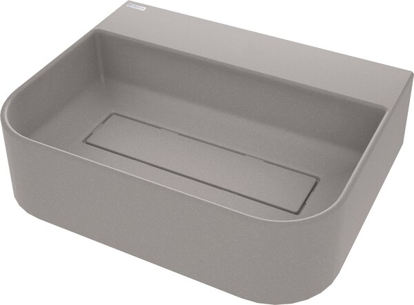 Deante Arnika, granitové umývadlo na dosku 505x405x135 mm, šedá metalíza, DEA-CQA_SU5S