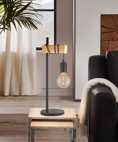 STOLNÁ LAMPA, E27, 15,5/50 cm Eglo - Interiérové svietidlá