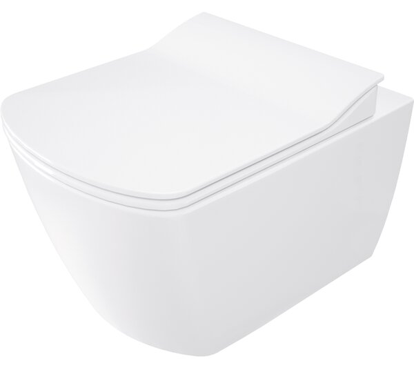 Deante Blur, záchodová WC misa s funkciou bidetu 525x372x349 mm, biela lesklá-čierna matná, DEA-CDZ_6WNW