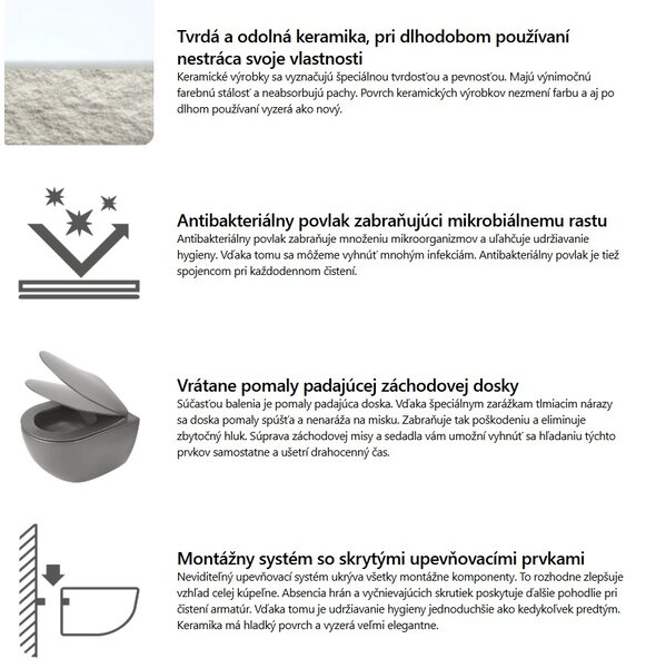 Deante Blur, záchodová WC misa s funkciou bidetu 525x372x349 mm, biela lesklá-čierna matná, DEA-CDZ_6WNW