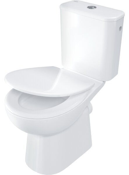 Deante Deante, WC kombi 635x350x755 mm + toaletné WC sedadlo, biela lesklá, DEA-CDFD6RPS