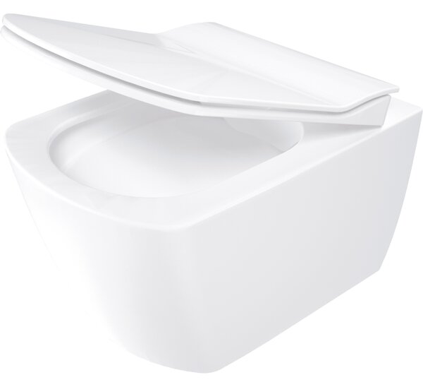 Deante Blur, záchodová WC misa s funkciou bidetu 525x372x349 mm, biela lesklá-čierna matná, DEA-CDZ_6WNW
