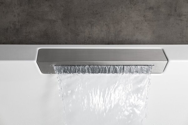 Polysan Polysan, CASCATA L MONOLITH obdĺžniková vaňa 180x80x60cm, kaskáda nerez, 73836ML.100