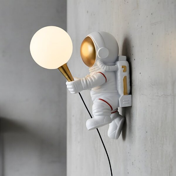 Toolight Toolight, nástenné svietidlo ASTRONAUT APP1804-1W COSMO, biela-zlatá, OSW-04389
