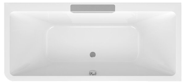 Polysan Polysan, CASCATA R MONOLITH obdĺžniková vaňa 180x80x60cm, kaskáda nerez, 73836MR.100