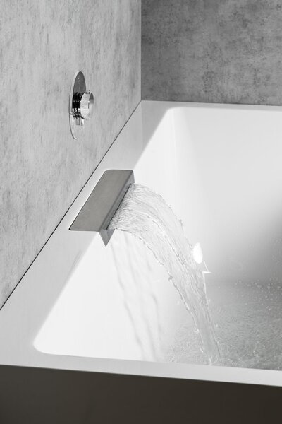 Polysan Polysan, CASCATA R MONOLITH obdĺžniková vaňa 180x80x60cm, kaskáda nerez, 73836MR.100