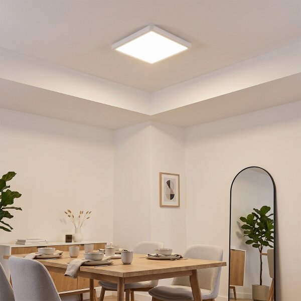 Brilagi - LED stmievateľné stropné svietidlo ESTELA SQUARE LED/36W/230V 31x31 cm biela + diaľkové ovládanie