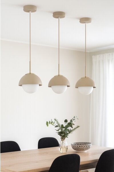 Brilagi - Luster na lanku COSMO 1xE27/60W/230V priem. 18 cm béžová/zlatá
