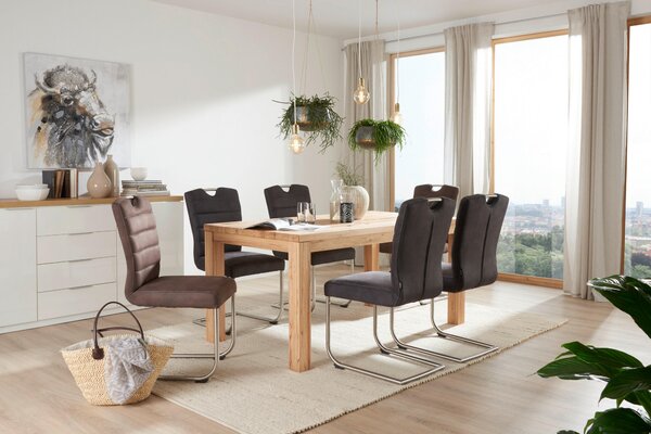 JEDÁLENSKÝ STÔL, divoký jadrový buk, farba buka, 160/90/75 cm Linea Natura - Stoly