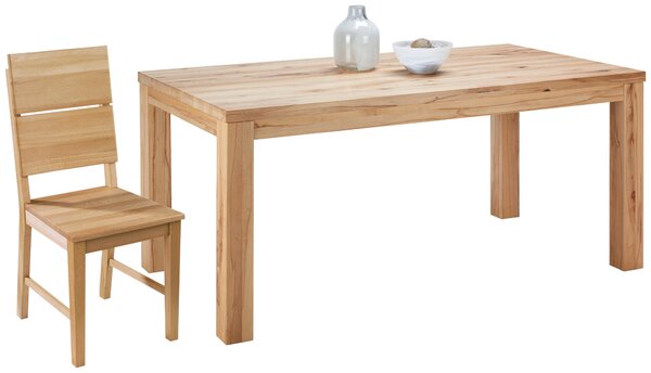 JEDÁLENSKÝ STÔL, divoký jadrový buk, farba buka, 160/90/75 cm Linea Natura - Stoly