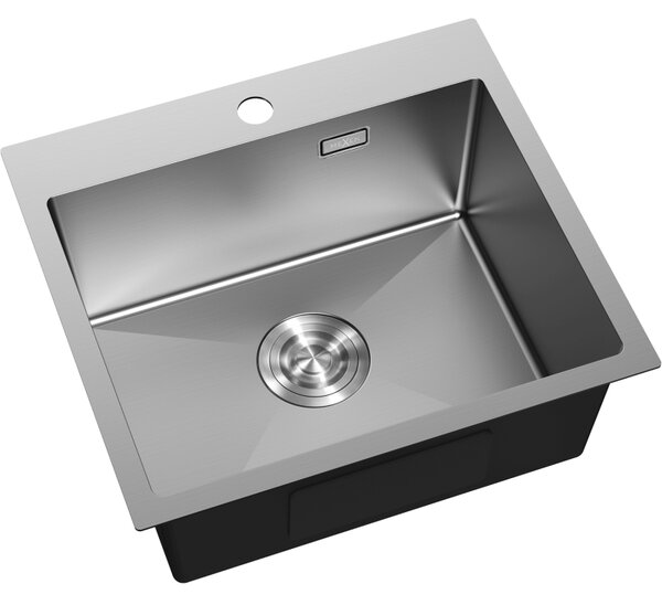 Mexen Solix, 1-komorový nerezový drez 500 x 450 mm, brúsená oceľ, 6402501000-01