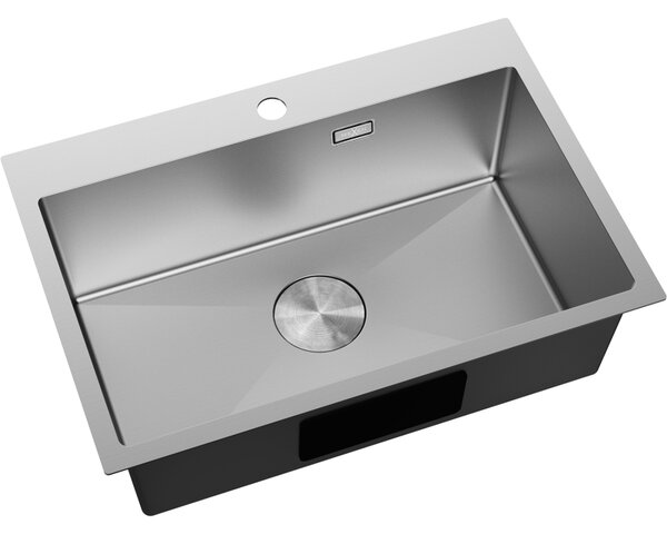 Mexen Solix, 1-komorový nerezový drez 650 x 450 mm, brúsená oceľ, 6403651000-01