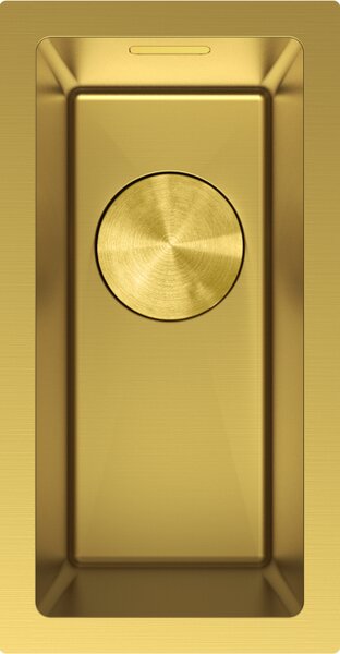 Mexen Trixo, 1-komorový nerezový drez 230 x 440 mm, brúsená zlatá, 6411221000-55
