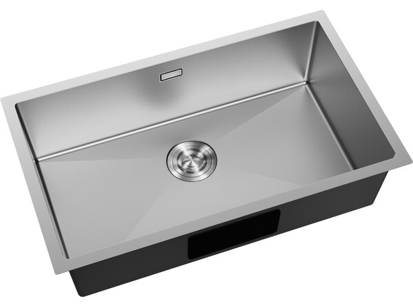 Mexen Trixo, 1-komorový nerezový drez 750 x 440 mm, brúsená oceľ, 6415751000-01