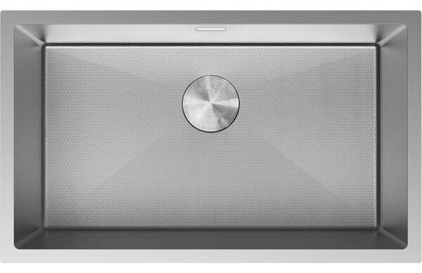 Mexen Trixo, 1-komorový nerezový drez 750 x 440 mm, brúsena oceľ, vzor voština, 6415751000-01HC