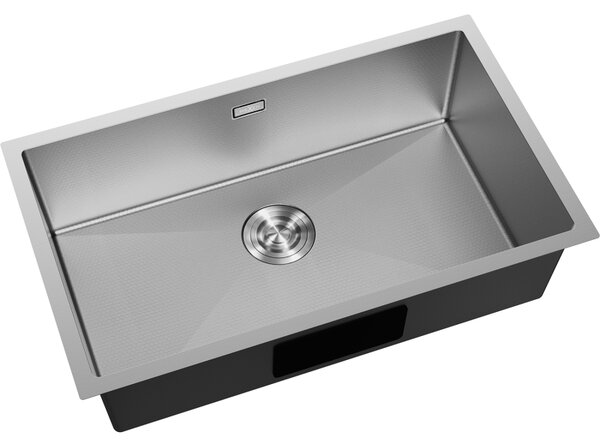 Mexen Trixo, 1-komorový nerezový drez 750 x 440 mm, brúsena oceľ, vzor voština, 6415751000-01HC