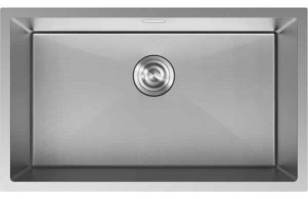 Mexen Trixo, 1-komorový nerezový drez 750 x 440 mm, brúsena oceľ, vzor voština, 6415751000-01HC