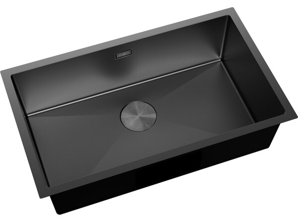 Mexen Trixo, 1-komorový nerezový drez 750 x 440 mm, čierna, 6415751000-70