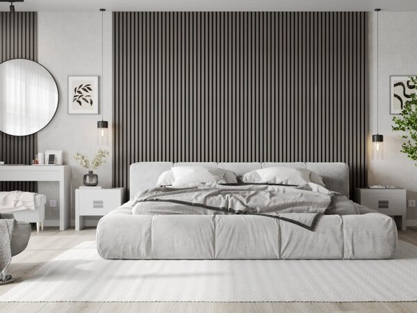 Mexen Lam-B, akustické stenové lamely 275 × 30 cm, HDF doska 4 mm, technická dyha, dub oceľový, S100-275307-3015-006
