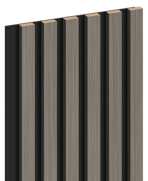 Mexen Lam-B, akustické stenové lamely 275 × 30 cm, HDF doska 4 mm, technická dyha, dub oceľový, S100-275307-3015-006