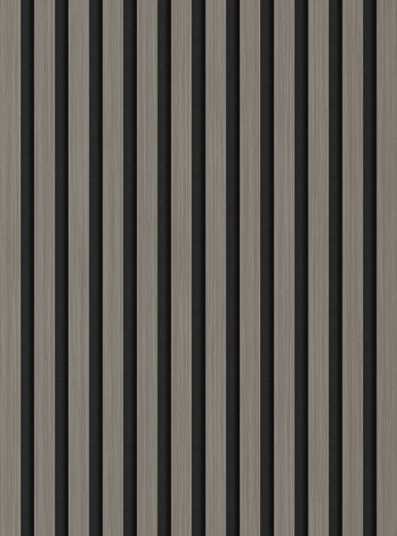 Mexen Lam-F, akustické stenové lamely 275 × 30 cm, plstený podklad 8 mm, technická dyha, dub oceľový, S105-275307-3015-006
