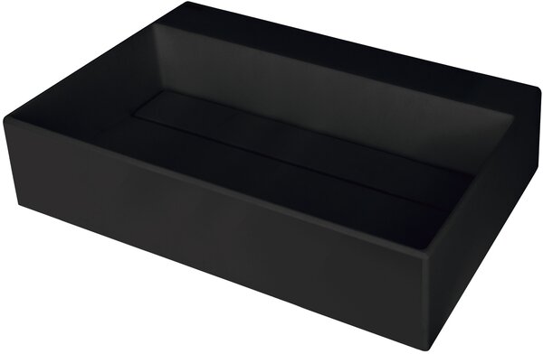 Deante Correo, granitové umývadlo na dosku 600x400x130 mm, čierna, DEA-CQR_NU6M