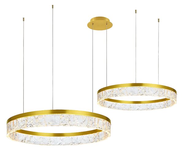 Toolight Toolight, LED závesné osvetlenie, 60W, 3000K, 3500lm, LHJ048-CP2, zlatá, OSW-50023