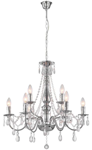 Toolight Toolight, stropné svietidlo 9xE14, EBT016-9CP, chróm, OSW-01231