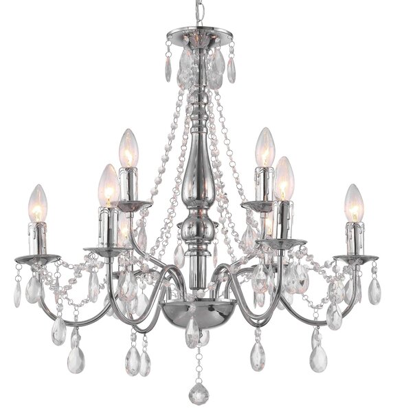 Toolight Toolight, stropné svietidlo 9xE14, EBT016-9CP, chróm, OSW-01231