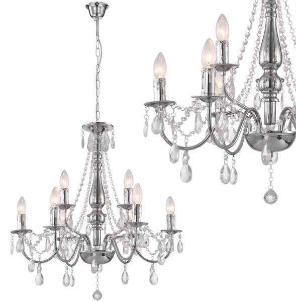 Toolight Toolight, stropné svietidlo 9xE14, EBT016-9CP, chróm, OSW-01231